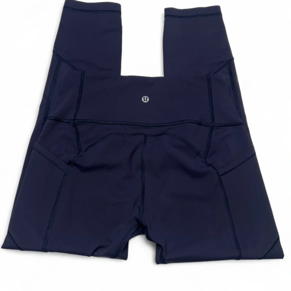 LIKE NEW -Lululemon All The Right Places Crop II Deep Indigo - Picture 12 of 15